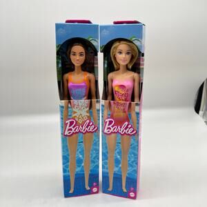 Barbie Toy Set of 2 Barbie Summer Swimming